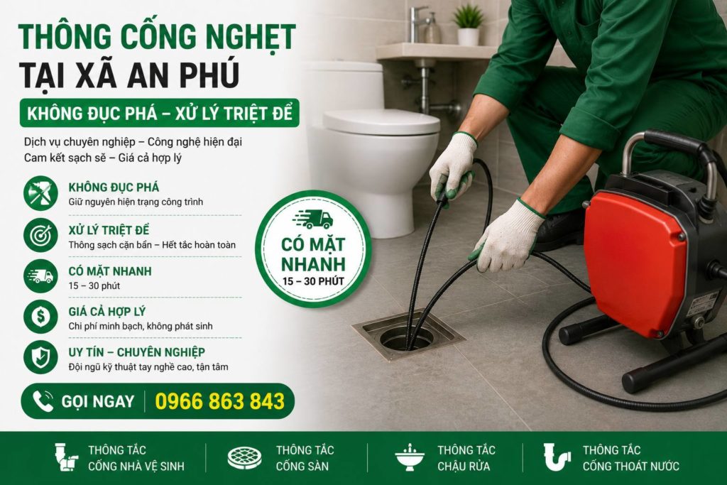thông cống nghẹt tại xã an phú