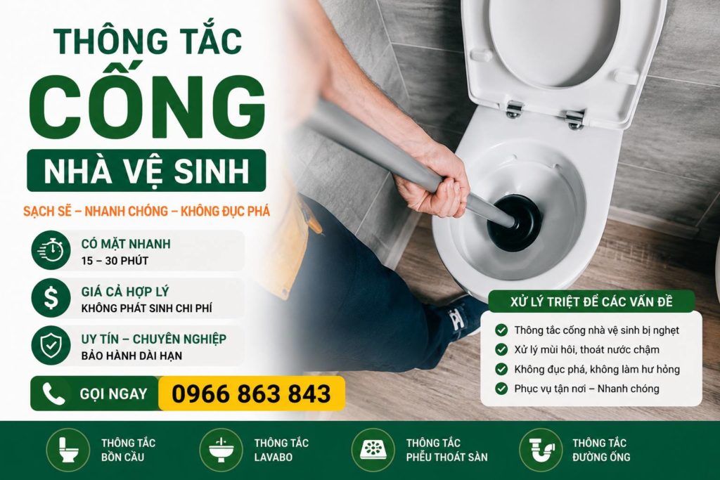 thông tắc nhà vệ sinh